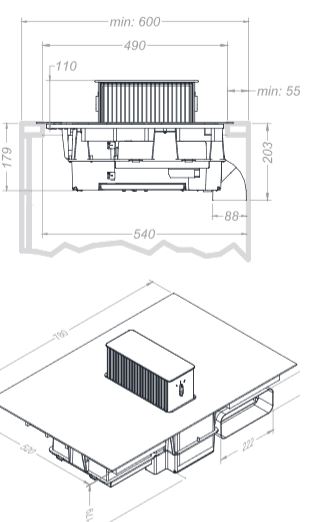 schema technique hotte novy One