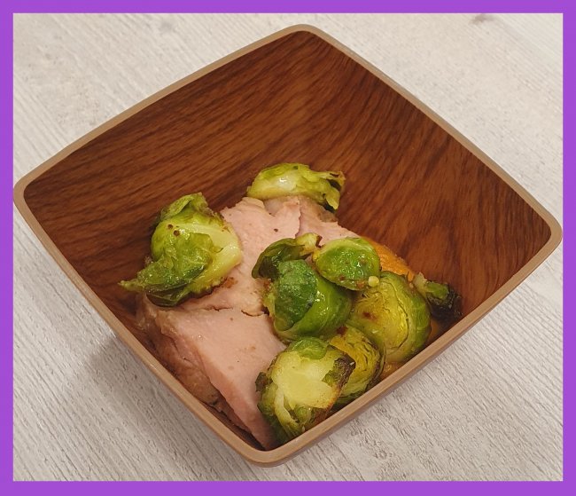 Noix de veau choux de bruxelles et pattate douce air chaud vapeur Vzug