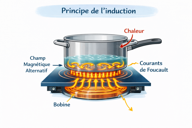 Principe de l'induction - comprendre l'induction en cuisine