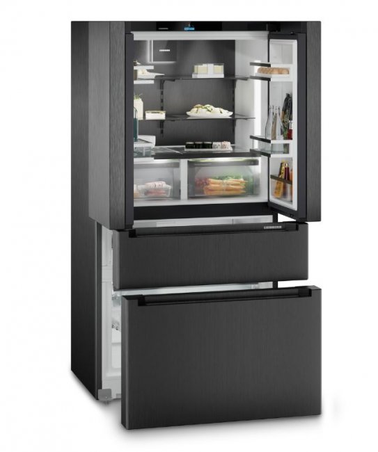 réfrigérateur liebherr deux portes deux tiroirs avec icemaker sans distributeur facade