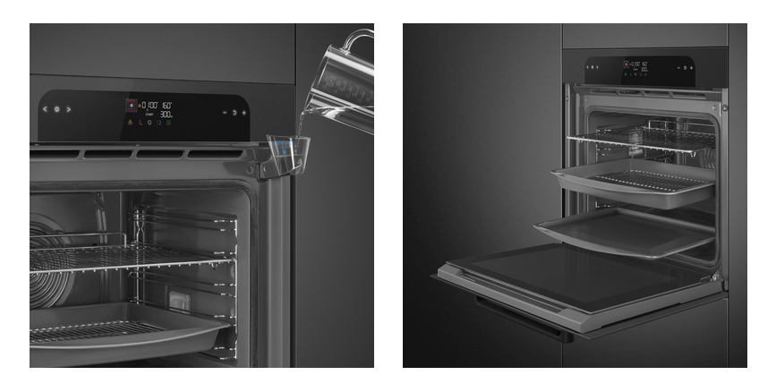 four pyrolyse combiné vapeur Smeg SOP6202S2PB