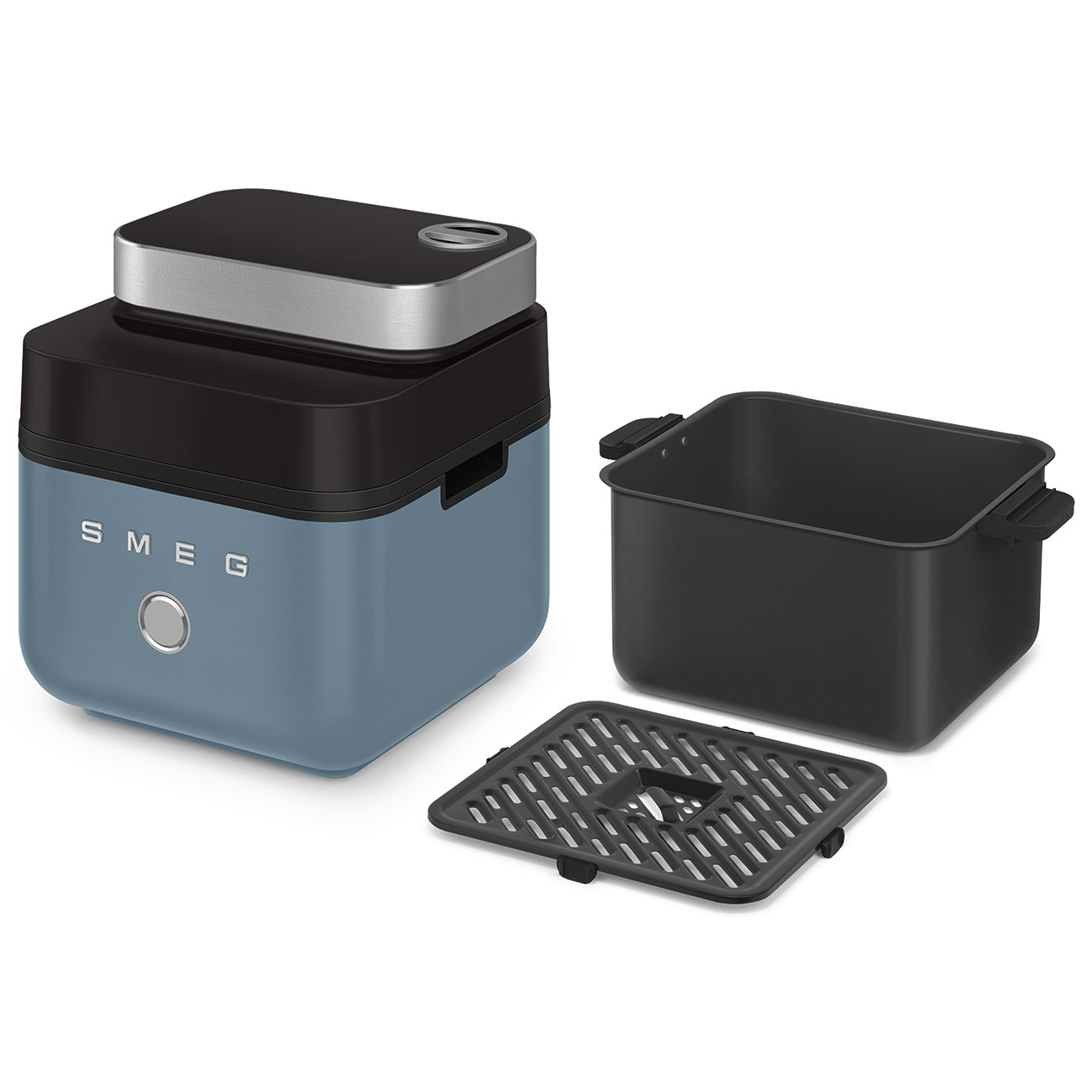 Airfryer deco Smeg AFC01SBMEU bleu orage bleu mat