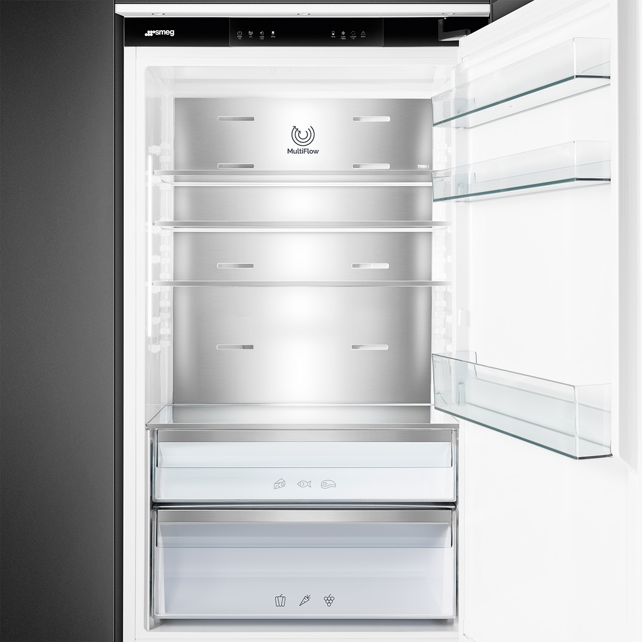 Partie réfrigérateur du Smeg C875TNMD de 273 litres
