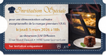 Ticket invitation Démo culinaire V-Zug 5 mars 2026