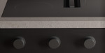Manettes noires en façade pour table induction Vzug